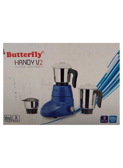 Buy Butterfly Stainless Steel Mixer Grinder, 550 Watts, 3 Jars (Multicolor) in UAE