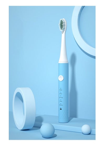 Buy Power Toothbrush Rechargeable Electric Blue in Saudi Arabia