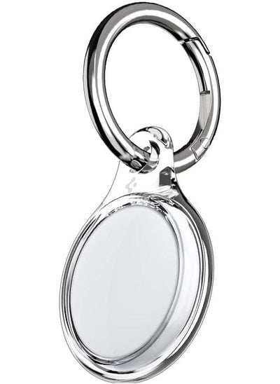 اشتري Ultra Hybrid With Keychain Ring for Apple AirTag Case Cover Airtags Holder - Crystal Clear في الامارات