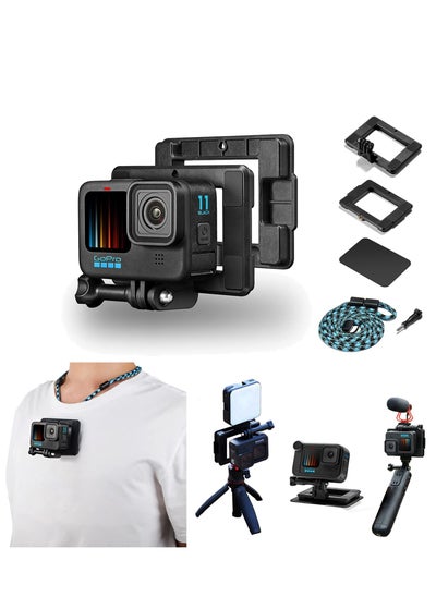 Buy Quick-Release Chest Mount for DJI OSMO Action 4 3 and Go-Pro Hero 12 11 Compatible with GoPro Hero 12 11 Sport Camera First Perspective Mount Accessories Magnetic Mount for Hands Free Shooting in UAE