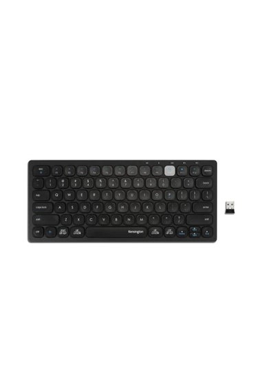 Buy Kensington Multi-Device Dual Wireless Keyboard (k75502AB), Bluetooth 3.0/5.0, 2.4GHz/ E/A in UAE