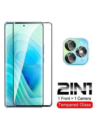 اشتري 2 in 1 Tempered Glass Screen Protector for Itel S23+/S23 Plus with Camera Lens Film في السعودية