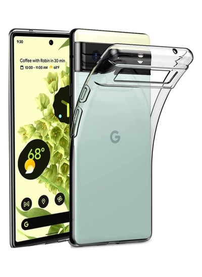 Buy Google Pixel 6 Protective Slim Transparent Shockproof TPU Case Cover 6.4 inch Clear in UAE