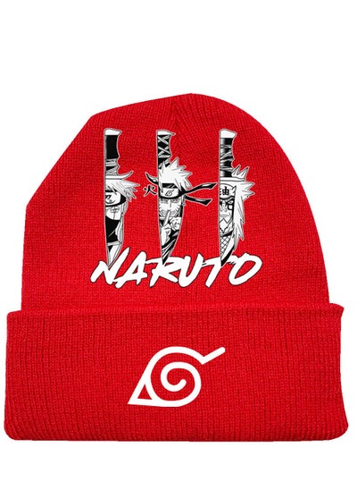 Buy Naruto Knitted Cartoon Printed Hat in Saudi Arabia