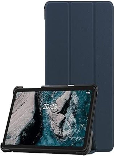 Buy Next store Smart Case Compatible with Nokia T20 Tablet with Pencil Holder and Soft Silicone Back Full Body Protection, Auto Wake/Sleep Feature (Navy) in Egypt