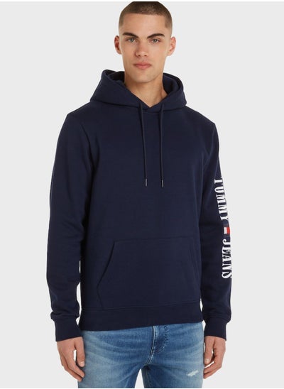 Buy Side Logo Print Hoodie in UAE