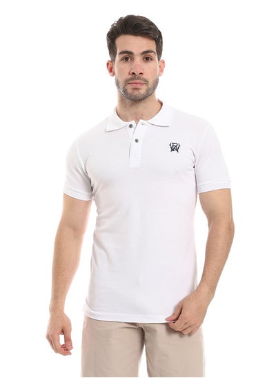 اشتري Pique Comfy White Polo Shirt في مصر