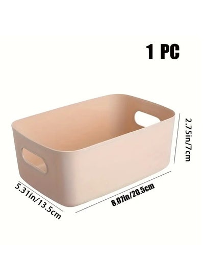 Buy Multi-Purpose Cosmetic Storage Basket,Storage Box With Handle, Plastic Storage Organizer Bin, Home Decoration For Home,Office Kitchen,Bedroom in UAE