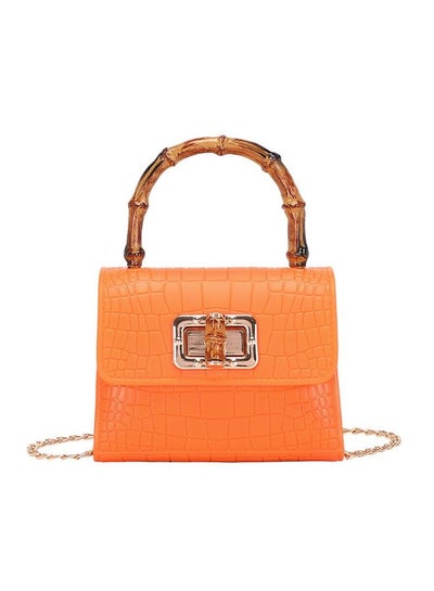 اشتري Fashion Ladies Crocodile Pattern Jelly Bag Tote Shoulder Bag في الامارات
