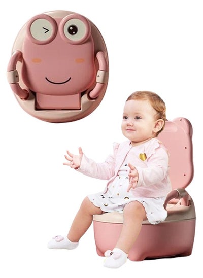 Buy Kids Toilet Seat Frog Cartoon Baby Potty Training Toilet Seat Girls Boys Portable Car Camping Children'S Pot For 1 6 Years Old Babies (Pink) in Saudi Arabia