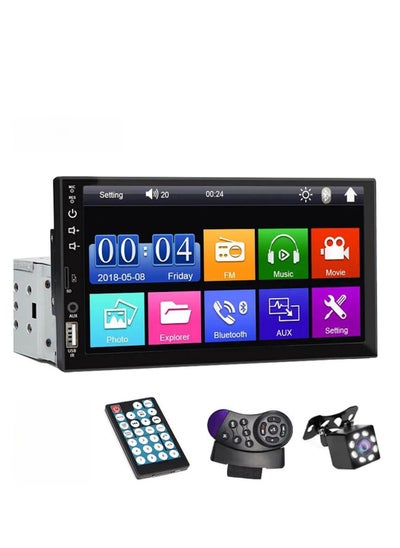 Buy Car Screen for Apple CarPlay and Android Auto with HD 7 Inch Touch Screen, Bluetooth Stereo MP5 Player , Reversing Camera,  GPS Navigation, Wired Connection , Remote Control in Saudi Arabia