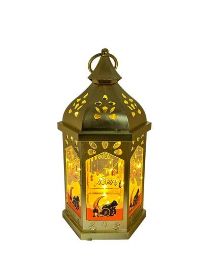 Buy The Ramadan lantern is luminous and decorated with a crescent and stars in Saudi Arabia