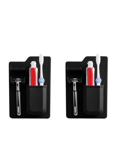 اشتري Multifunction Toothbrush Toothpaste Shaver Holder 2 Pcs في الامارات