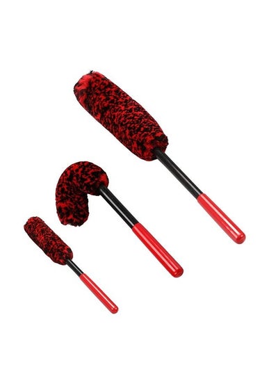 اشتري 3-Piece Micro Fiber Wheel Wand Car Detailing Brush في السعودية