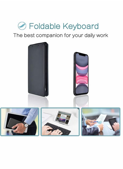 Buy Mini Bluetooth Keyboard, Wireless Foldable Keyboard in UAE