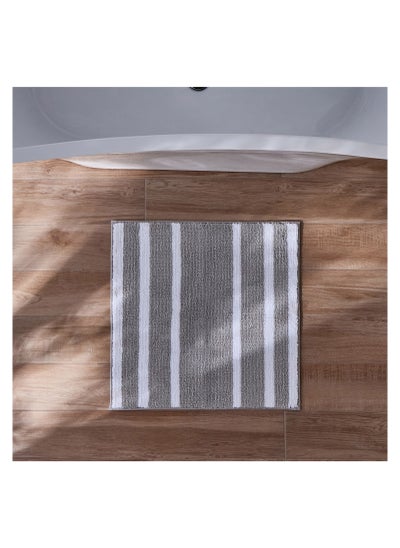 Buy Striped Anti-Slip Bath Mat 60x60cm. in Saudi Arabia