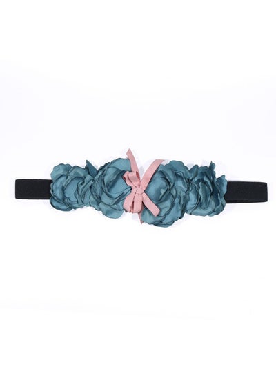 اشتري New Corset Elastic Elastic Elastic Womens Dress Decoration Fabric Flower Fashion Belt في الامارات