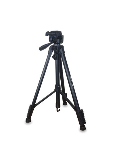 اشتري T-590 Light weight Portable Aluminum Camera Tripod Maximum Height 146cm/57.48inch Compatible with Canon Nikon Sony DSLR Camera with Carry Case Load 3kg 6.60lb Load في الامارات