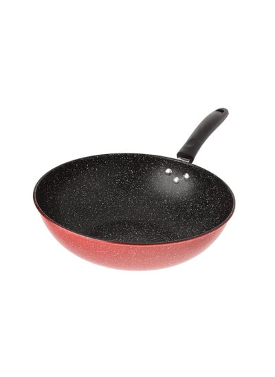 Buy Bister Bister Non Stick Wok Pan Black/Red 34cm in Saudi Arabia