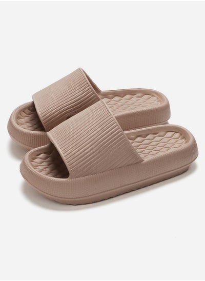 Buy Thick Sole Textured Comfort Slides in Saudi Arabia