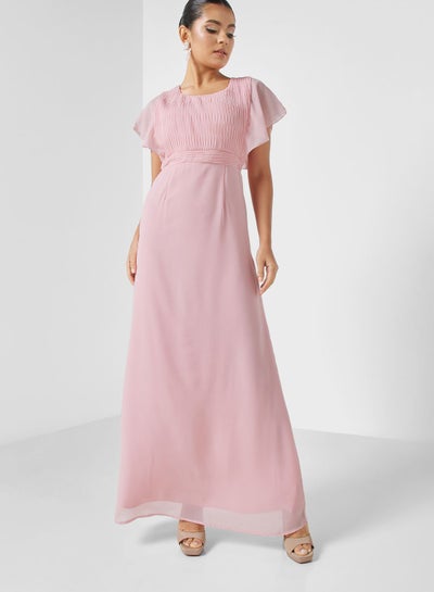 Buy Flouncy Sleeve A-Line Dress in UAE