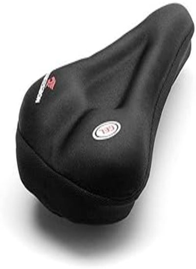 اشتري Robesbon Bicycle Saddle Cover Gel Padded Seat Comfortable Cushion, Unisex Men Or Women, for Mountain, Dirt, Street Bikes-Black في مصر