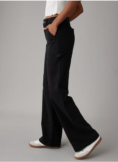 اشتري AE Stretch Super High-Waisted Baggy Wide-Leg Pant في مصر