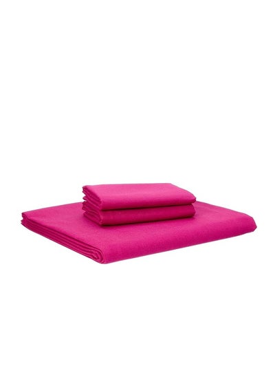 Buy 3-piece stick bed set (160*200+30cm, purple) in Egypt