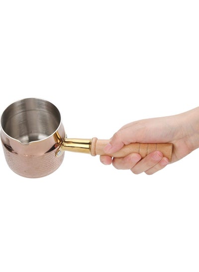 اشتري Small Sauce Pan, 13.5 Oz Stainless Steel Saucepan Butter Warmer, Small Melting Pot for Milk, Coffee, Tea, Soup, Stovetop and Dishwasher Safe في السعودية