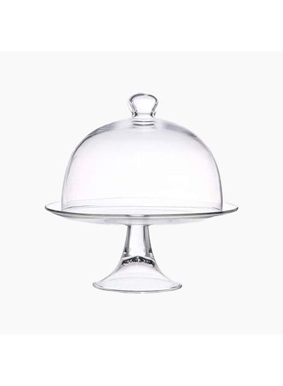 Buy Glass Banquet Cake Stand with Glass Lid in Egypt