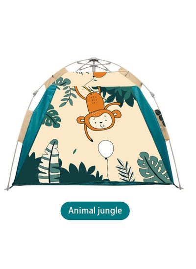 Buy Children's Tent, Portable Foldable Fully Automatic Outdoor Camping Sun Protection, Indoor Baby Sleeping Mosquito Net Toy House - Animal Forest in UAE