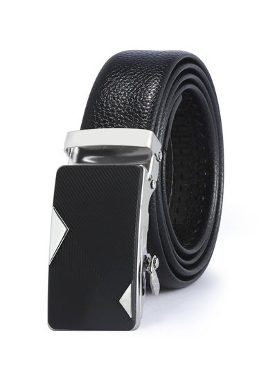 Buy 115CM Creative Casual Versatile Wear Resistant Leather Automatic Buckle Belt in UAE