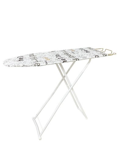 Buy Tabletop Ironing Board with Iron Rest, All-Iron Frame & Silver Metallic Cover for Faster Ironing in UAE