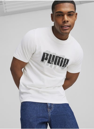 Buy PUMA Mens Graphics Wording Short Sleeve T-Shirt in UAE