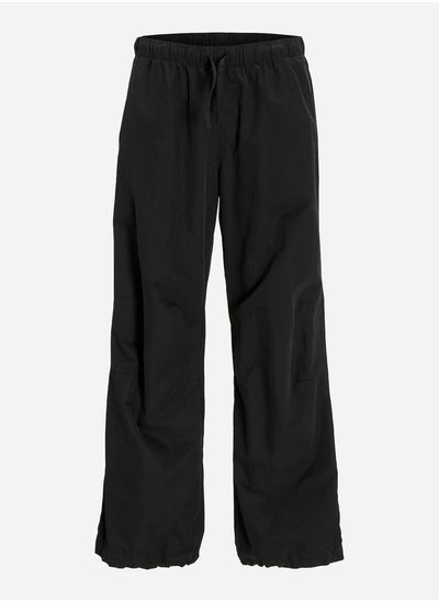 Buy Solid Parachute Pants with Drawstring in Saudi Arabia