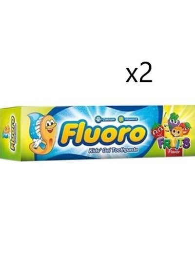 اشتري Fluoro Kids Sparkle Gel Toothpaste with Fruits 1+1 في مصر