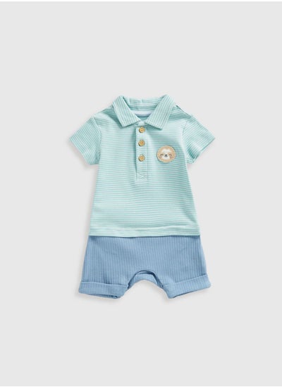 Buy Kids Striped Polo & Shorts Set in Saudi Arabia