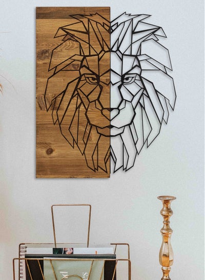 Buy Decorative Wooden Wall Accessory 100% METAL Frame: 100% WOODEN 47.5 x 58 cm in UAE
