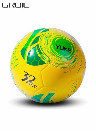 Buy Sports Soccer Balls Official Size 5 Traditional Soccer Balls Size for Kids and Adult Training Ball Official Match Football Balls with Pump, Outdoor & Indoor Match or Game in Saudi Arabia