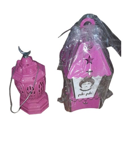 اشتري Wooden buggy and tomato lantern Pinour and Bigni + embellished plastic lantern Binour and Bigni Ramadan songs pink color في مصر