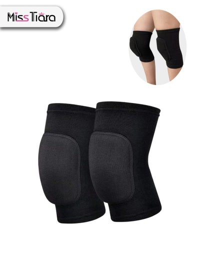 اشتري 2 Piece Non-Slip Soft Knee Pads Breathable Knee for Dance Wrestling Volleyball Basketball Running Football Jogging Cycling Arthritis Relief Meniscus Tear في الامارات