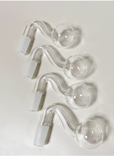 اشتري Set of 4 Mini Glass Home Decorative Heat Resistant Oil Lamp Vase 14 mm في الامارات