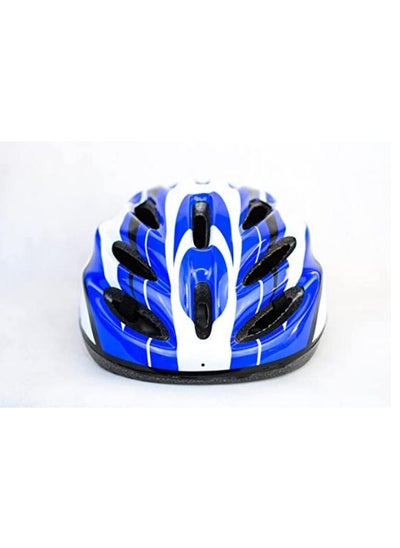 اشتري Road Bicycle Helmet, Lightweight, Breathable & Adjustable -   Blue * White -BYC008 في مصر