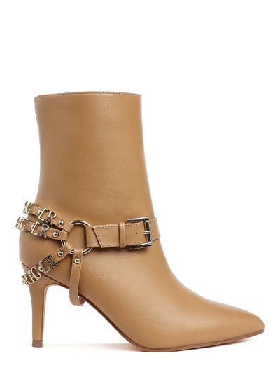 Buy Harness Detail Stiletto Boots in Beige in UAE