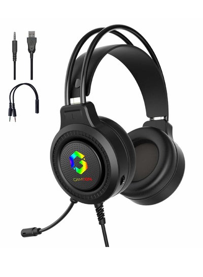 Buy GAMEON GOT101 Shadowfire RGB Gaming Headset for PS4 PS5 XBOX ONE PC with USB Connectivity in Saudi Arabia