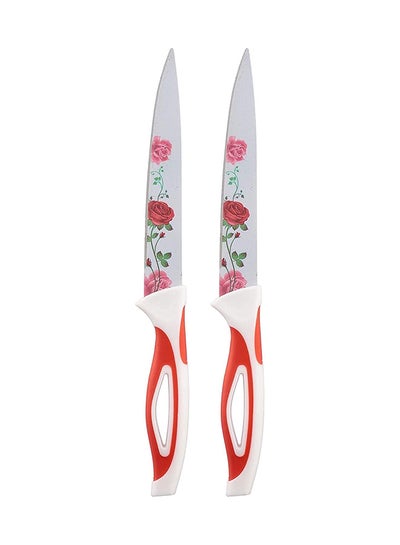 Buy Mt Ceramic Knife Set  2 Pieces - White/Red in Egypt