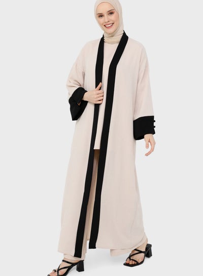 Buy Longline Color Block Coat in Saudi Arabia