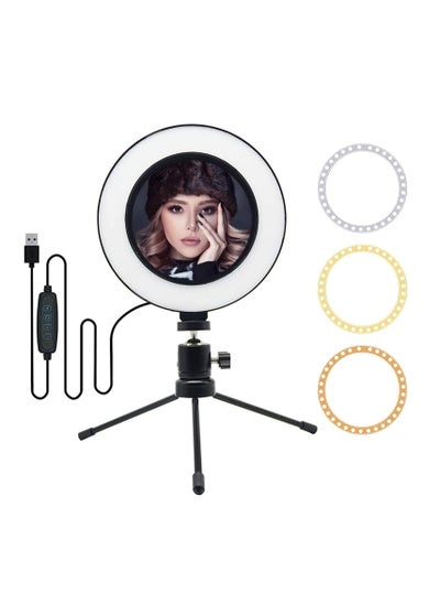 Buy 3 Pcs Kit Of Photo Studio Table Top Ring Fill Light, Small Ball Nebula And Stander For Beauty Selfie And Soft Box Photography in UAE