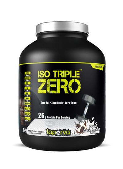 Buy Iso Triple Zero Whey Protein Isolate Belgian Cookies and Cream Flavor 4Lb in UAE