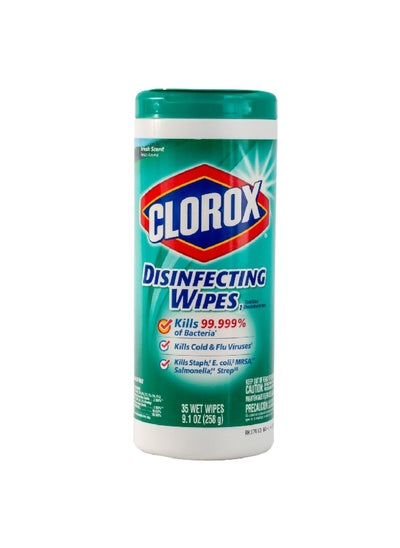 Buy 35-Piece Fresh Scent Disinfecting Wipes 258 g in Saudi Arabia